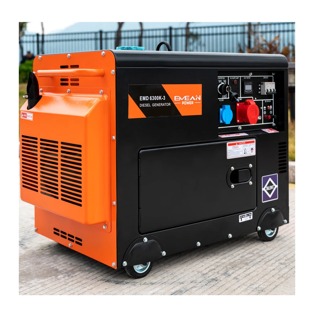 3500w Generator diesel Generators for Shopping Mall 240v 60hz 15amp Outlet 1phase Soundproof Electric Generator Alternator