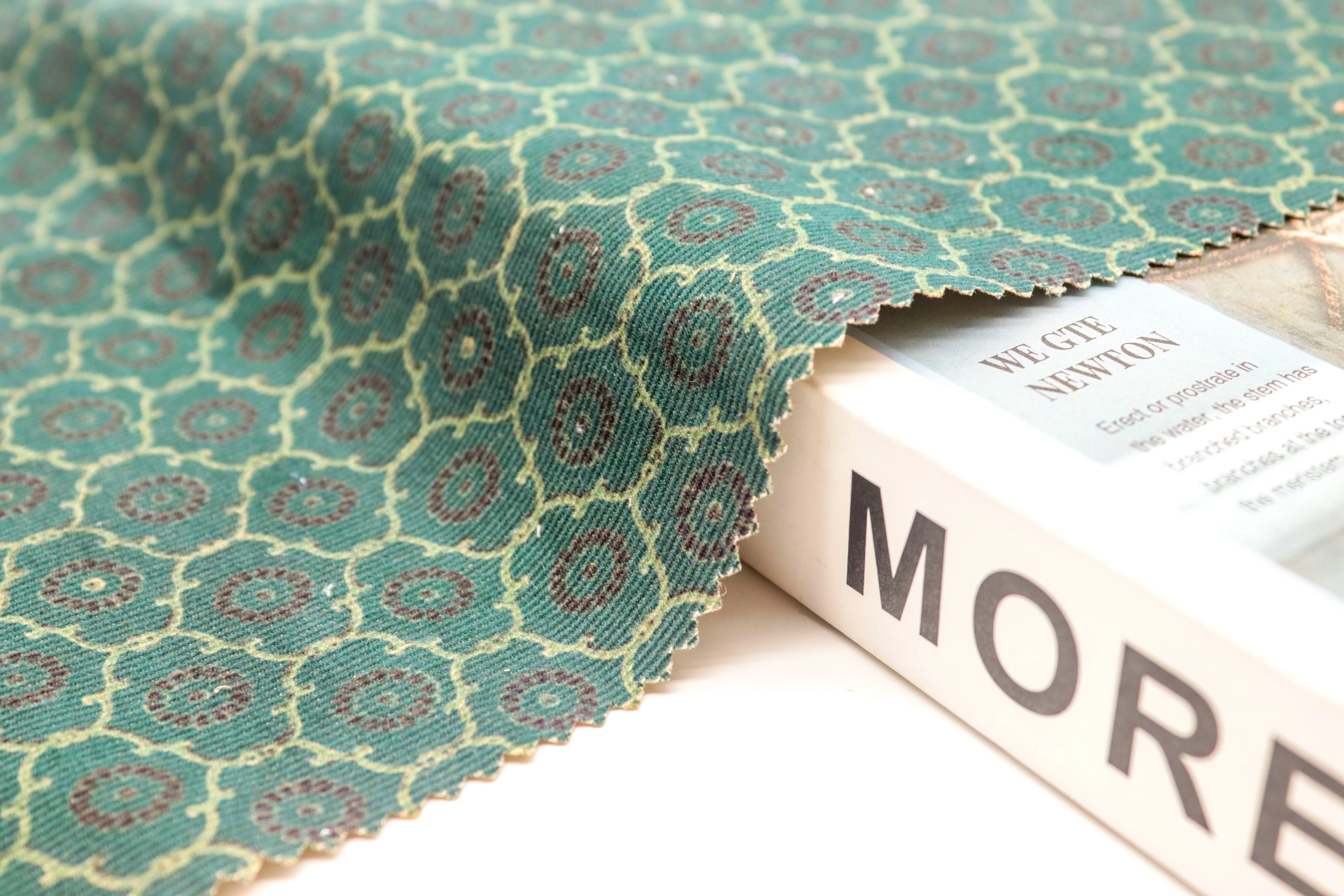 Новейший дизайн, бесплатный образец, оптовая продажа, печать на заказ, цифровая печать, клетчатая, оптовая продажа, Вельветовая ткань из чистого хлопка