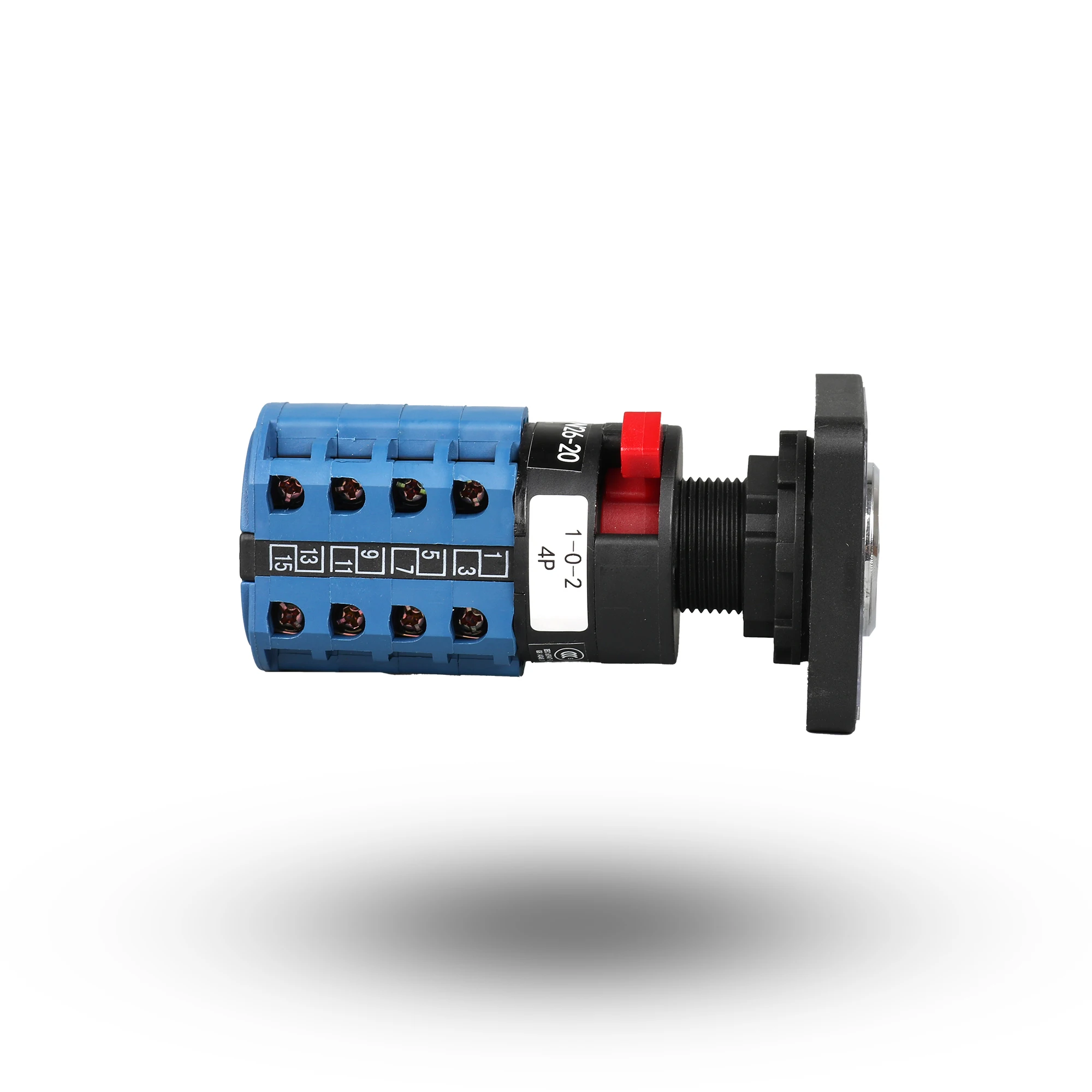 SZW25-30D/2 25A 8ネジ端子回転式切替カムスイッチ(SZW25-30D 2 Red) SZW25-48D/3 25A 3ポジション 3極 12ネジノブ ロータリーカムスイッチ