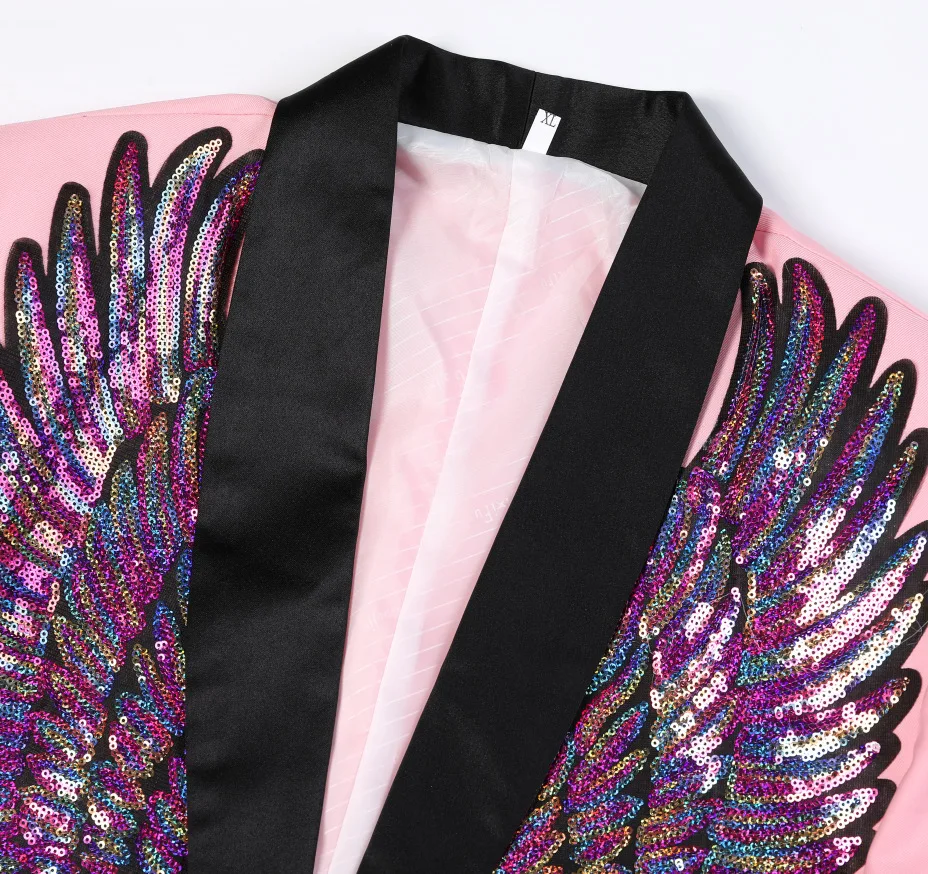 Giacca con brillantini, da uomo, per matrimoni, feste, paillettes