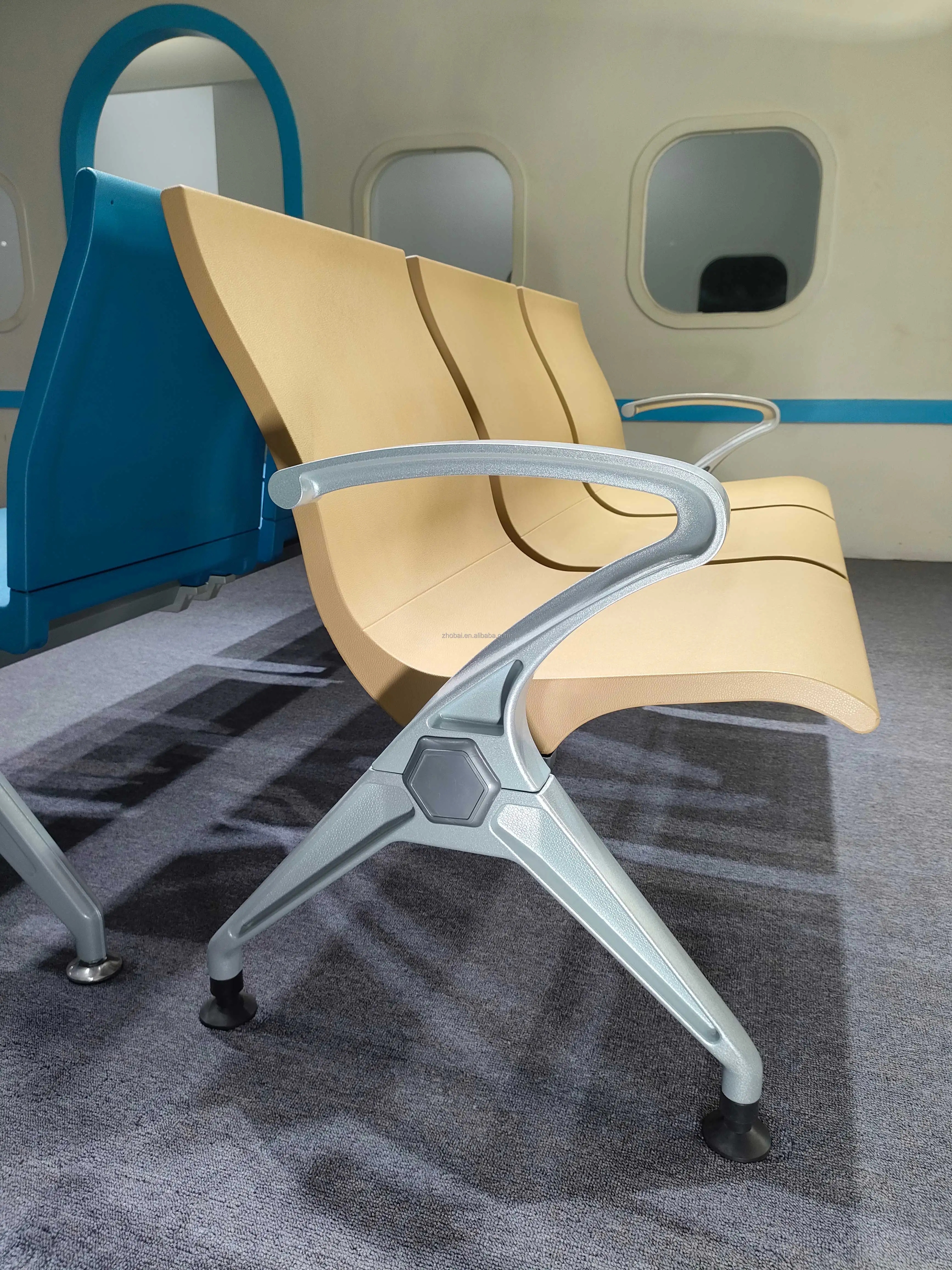 Modern PU Leather Armrest Waiting Room Chairs for Clinics Airports Hospitals Barber Salons Gyms for Reception Conference Guests 6
