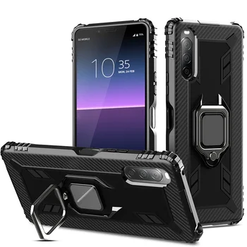 phone accessories For Sony Xperia 10 II mobile Cover Shockproof 360 Degree Rotating Ring Holder Kickstand for Xperia L4