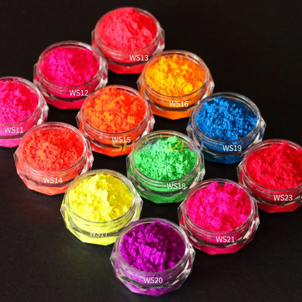 Shengzhu Fluorescent Pigment Mica Powder Nail Color Pigment Powder