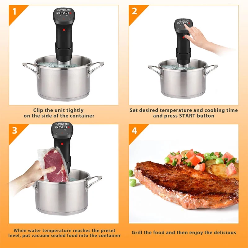 Ootd Sous Vide Stick Low Temperature Thermal Immersion Professional