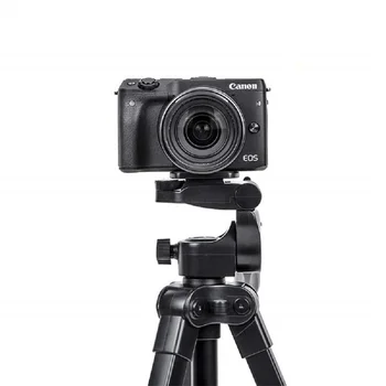 Yunteng 618 VCT-618 Professional Camera Tripod Flexible Portable Aluminum Alloy Tripods W Damping Head for DSLR SLR Camera 158cm detail image