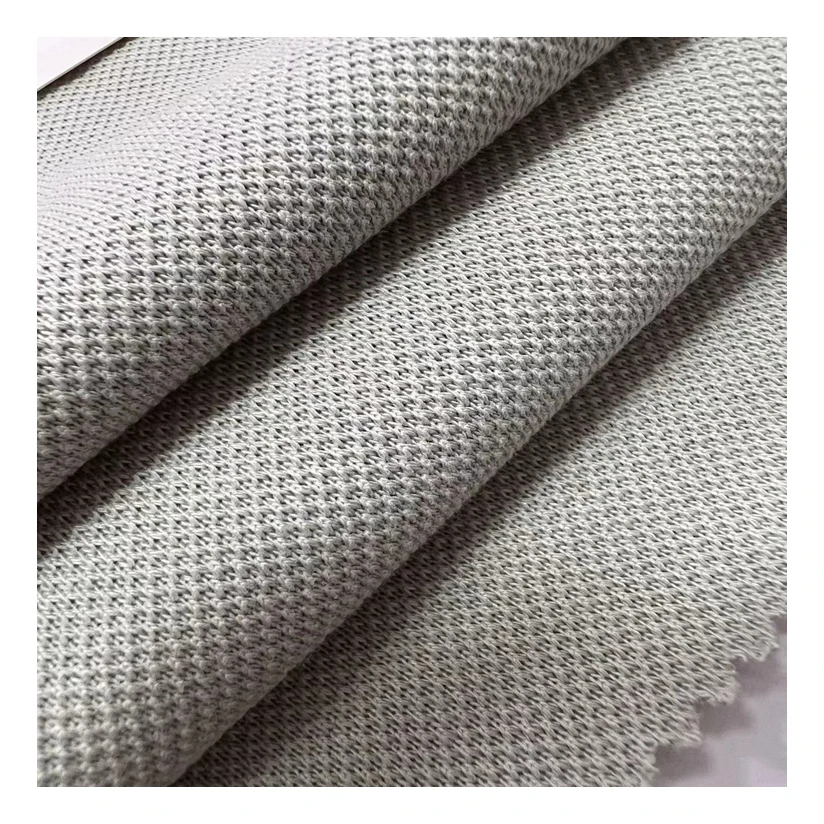 Wholesale 39%cotton 61% Polyester Jersey Knit Pique Fabric for Sport T-shirt