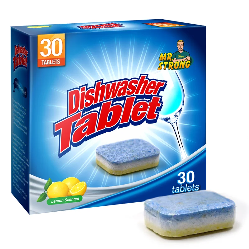With Rinse Aid Dishwasher Detergent Tablet,Dishwasher Cleaning Pill