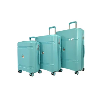 Best Selling PP Material Waterproof Luggage Cases Large Capacity 360 Degree Silent Wheel Password Lock Suitcase for Trips