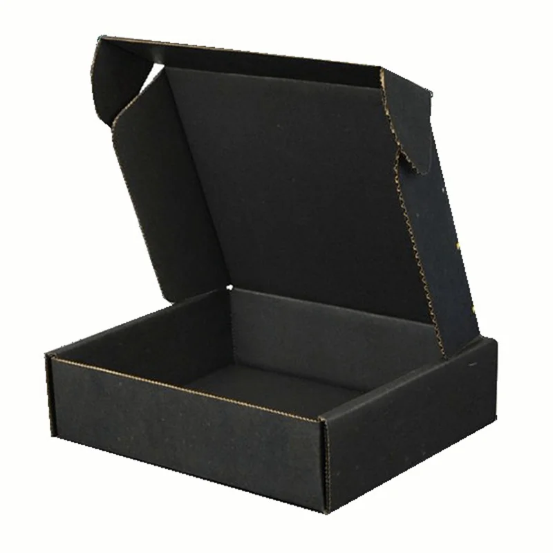 Custom black corrugated mailer shipping box multifunctional logo customized eco friendly manufacture