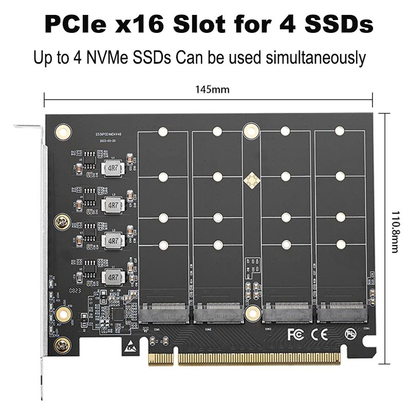Nvme Pcie X4 To X16 IOCREST PCIe X4 Expansion Card With