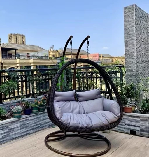 Hot Sell Rattan Bird's Nest Nordic Basket Chair Indoor Balcony Hanging Chair Household Swing Rattan Egg Chair