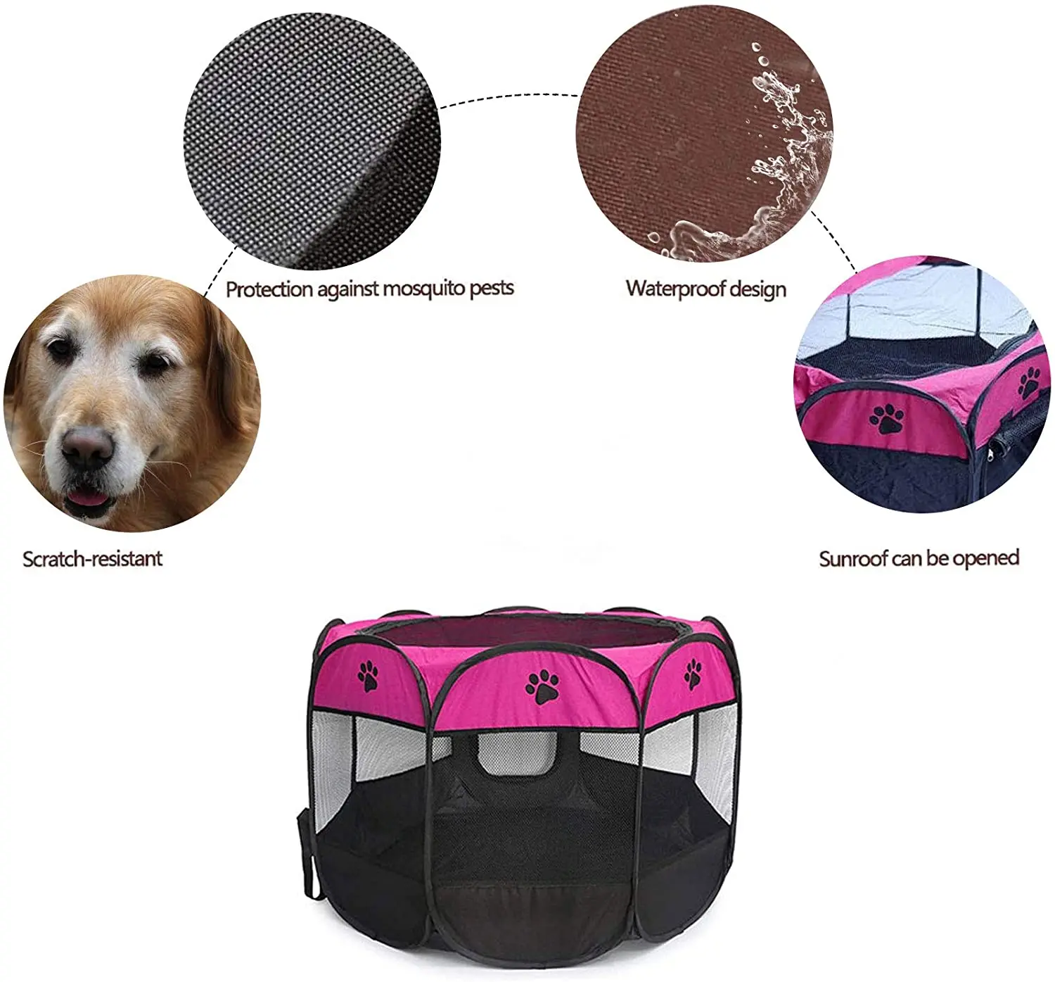 Foldable Removable Cushioned Pillow Small Pet Bed Tent For Indoor Cats