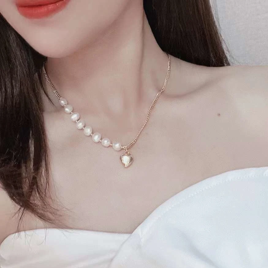 Luxury Baroque Pearl Necklace - 7-8MM Pearls