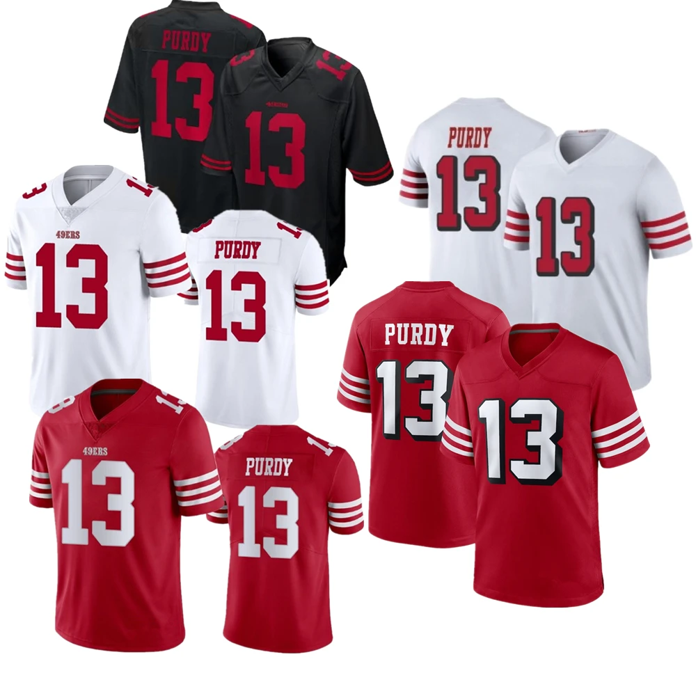 : Brock Purdy #13 Football Shirt Jersey San Francisco (Small,  Black) : Clothing, Shoes & Jewelry