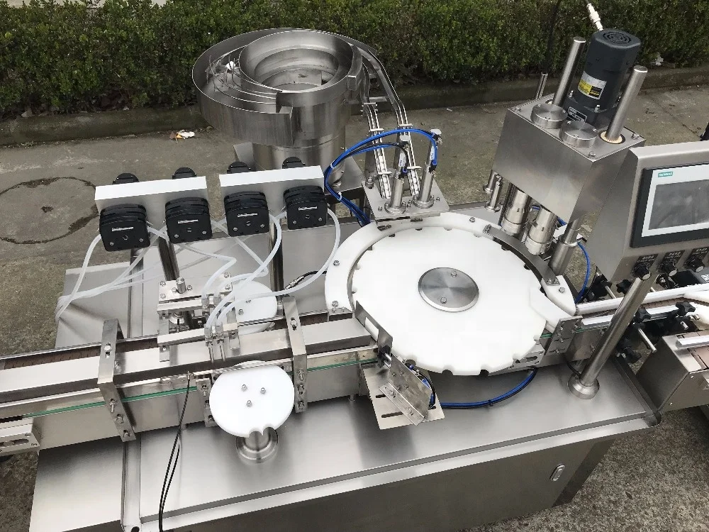 Простая очистка перистальтический насос для эфирного масла машина розлива жидкости маленького флакона бутылок и