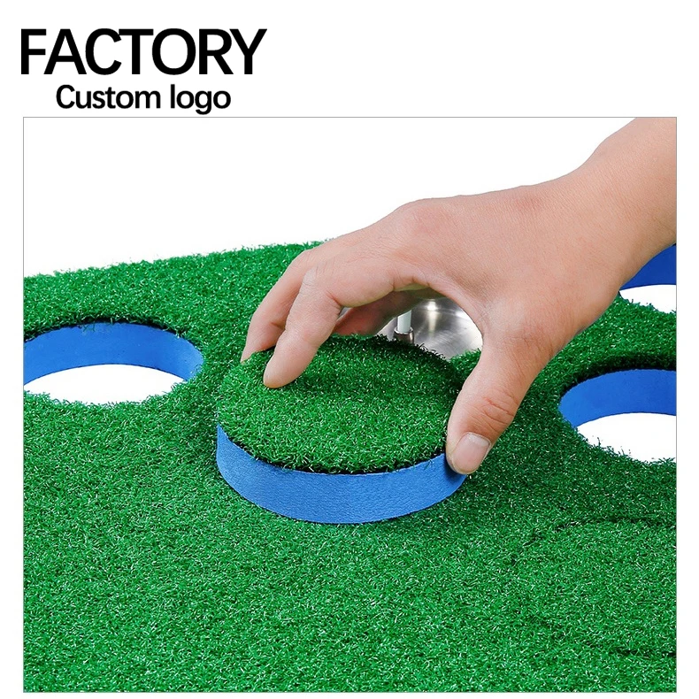 GL022 Two-Way 12 Holes Portable Mini Golf Courses High Quality Artificial Turf Putting Green for Training