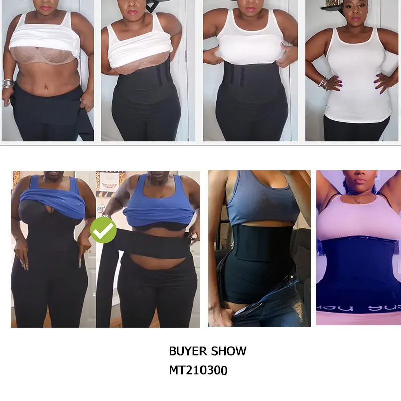 Custom Logo Waist Wrap Band Long Torso Latex Waist Trainer Bandage Wrap