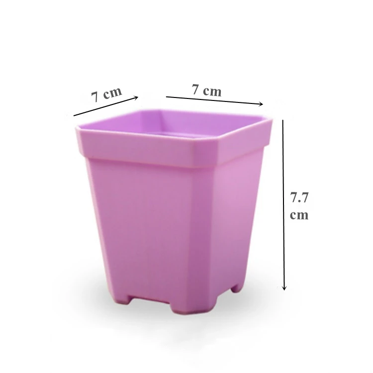 Wholesale Reusable Colorful Plastic Flower Pots With Saucers For Small