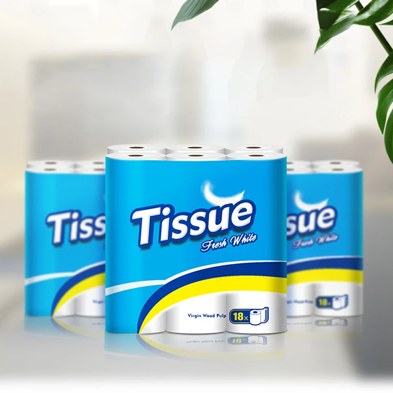 Custom Safe Eco-friendly Water Soluble Toilet Tissue Paper 100% Bamboo ...