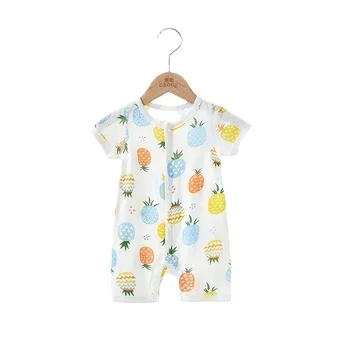 Хит продаж, новый слитный комбинезон с длинными рукавами для мальчиков и девочек, 100% хлопковая одежда для новорожденных