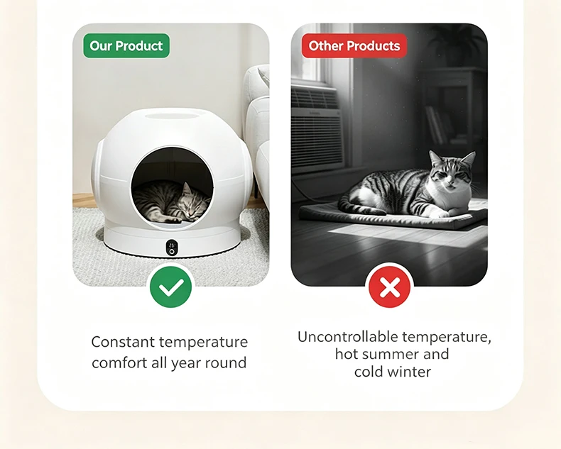 product wholesale temperature control pet house villa cooling  heating pet bed constant temp heating pad ice mat four seasons-1