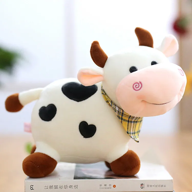 Personalized Highland Cow St■ Animal, Cow Plushy With Glitter Printed Name, Cute Personalized Cow Toy For Kids, Highland Cow Lover Gift