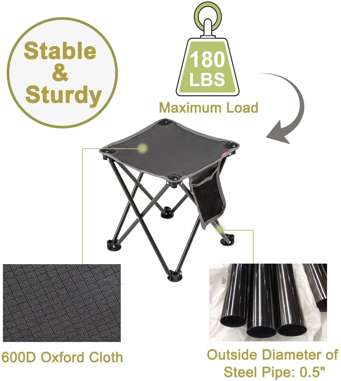 Стул для кемпинга Прочный переносной стул активного отдыха походов охоты пешего туризма пикника рыбалки и