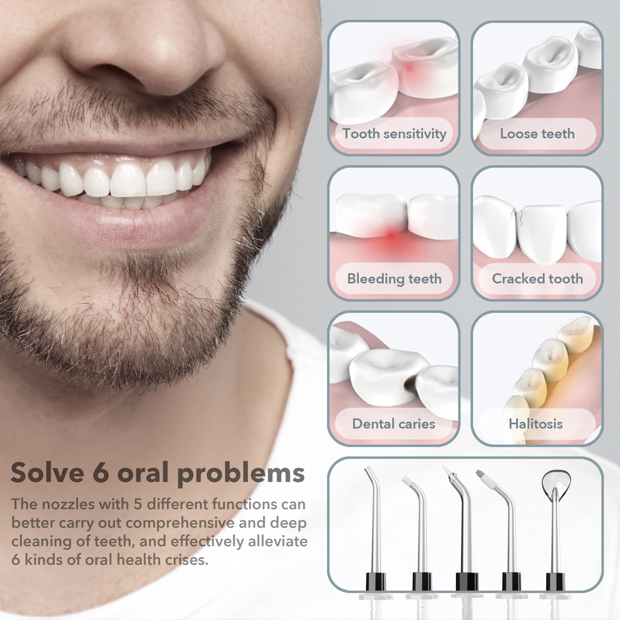 Зубная щетка Беспроводная 3 в 1