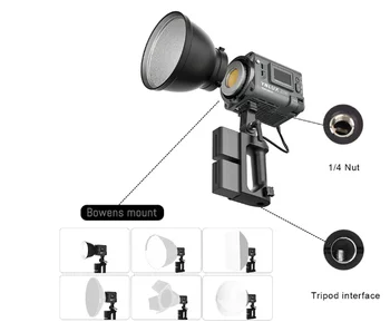 YONGNUO LUX200 YNLUX200 200W 2700K-6500K Handheld Led Video Light Lamp with 200w Power COB Adjustable Color Temperature Lights detail image