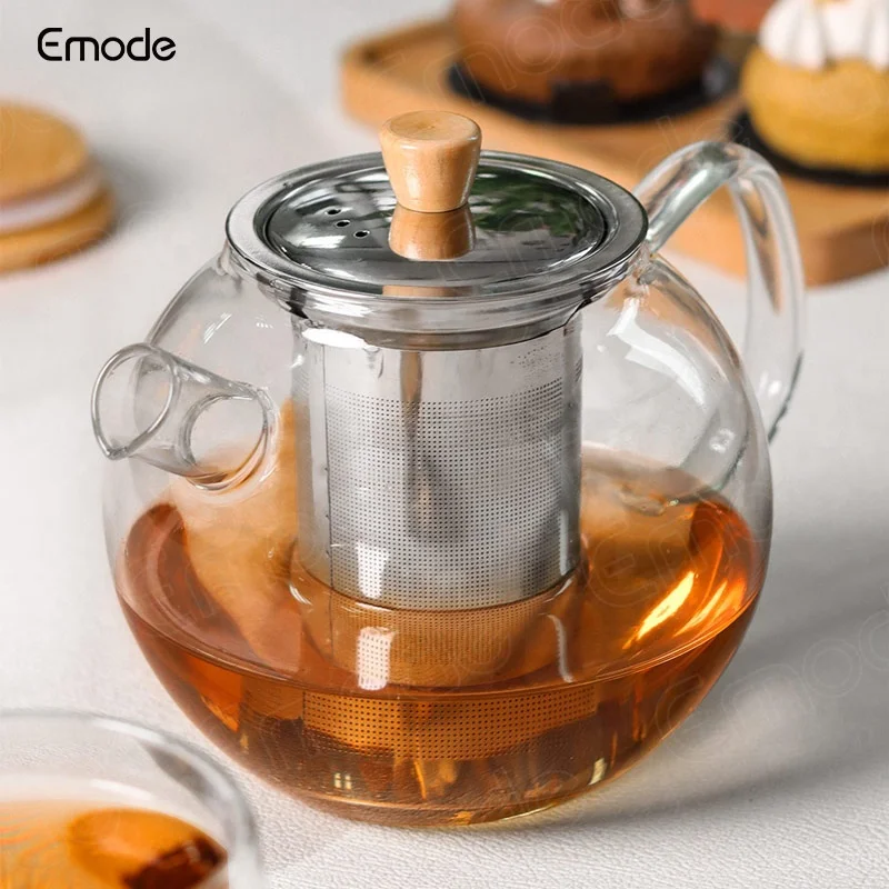 Allinone Glass Teapot And Tea Kettle Heatproof Borosilicate Glass Tea
