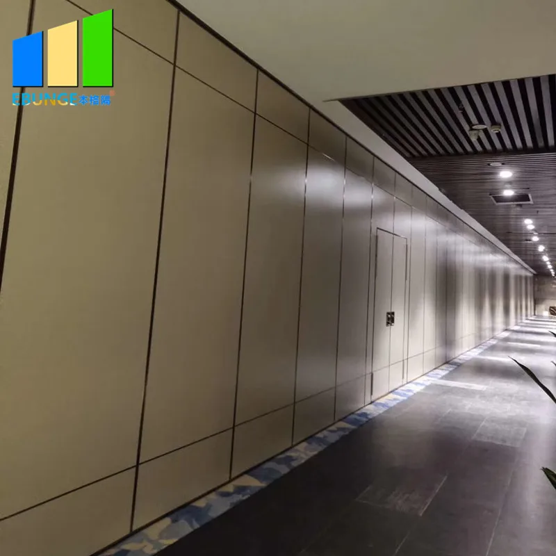 Movable Melamine Office Partition Wall Restaurant Gypsum Board Folding Wall Partitions