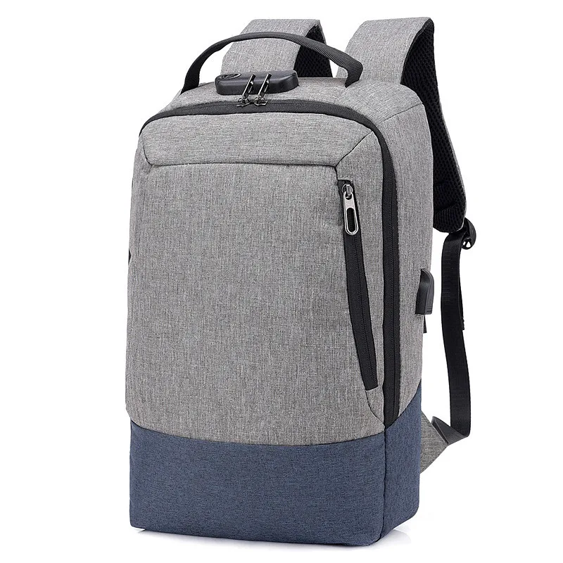Mochila Moderna Para Hombre,Para Ordenador Portátil Morral,Color Azul Y  Gris,Con Carga Usb - Buy Impermeable Mochila Bolsa De Ordenador Portátil De Mochilas  Para Negocio Anti-robo Bolsa De Ordenador Portátil Product on Alibaba.com