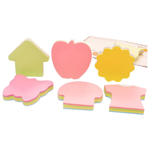 Индивидуальная форма персонализированные милые клейкие заметки цветной блокнот для