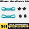 17 Powder blue with white dots
