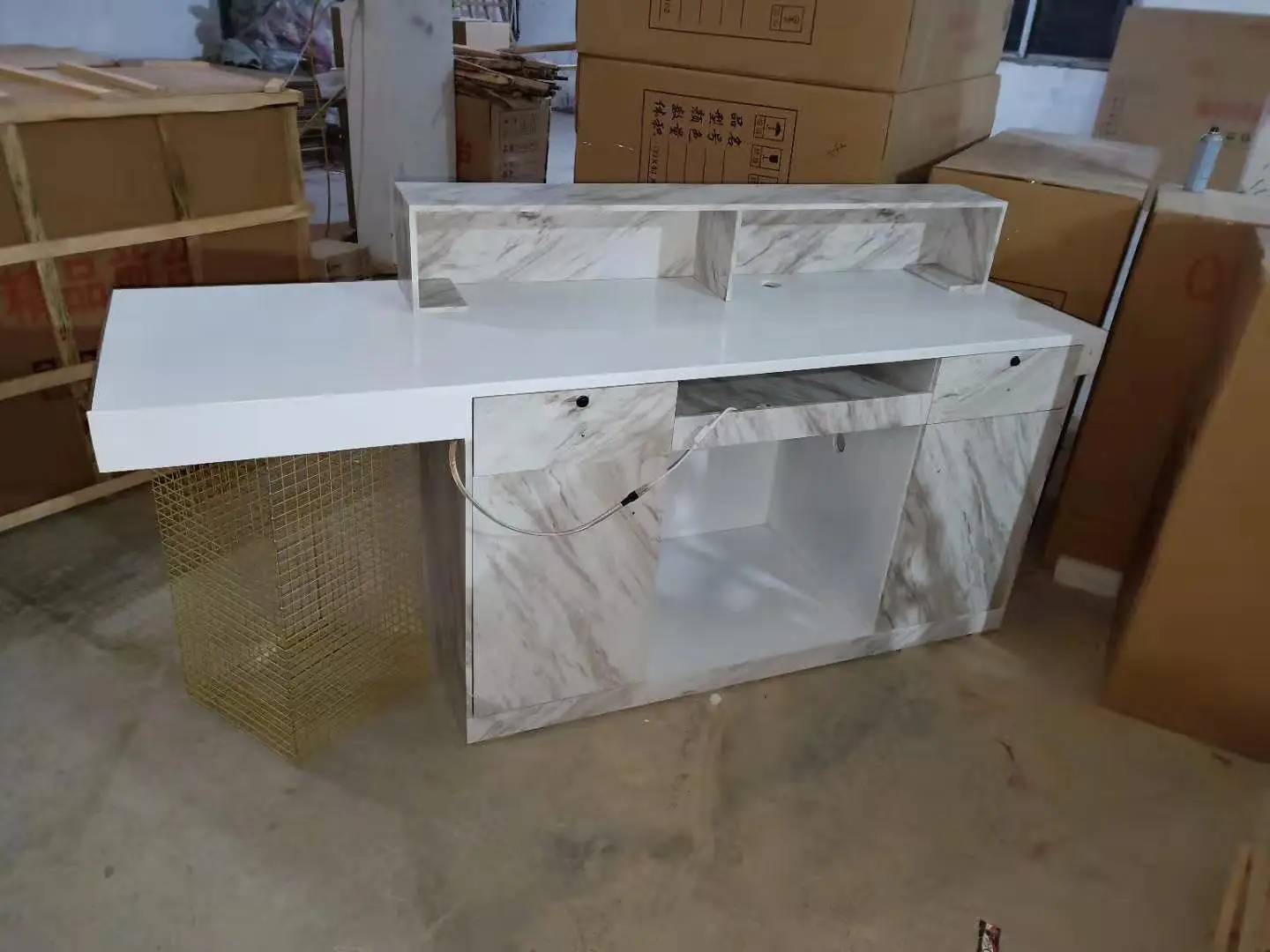 royal salon reception desk reception desk with partition