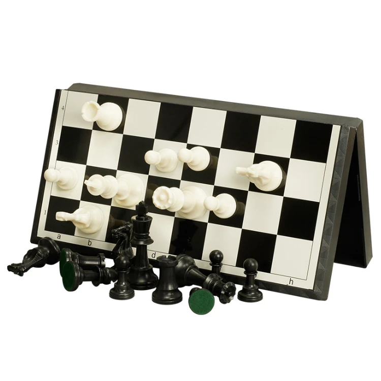 The Black Magnetic Chess Set 