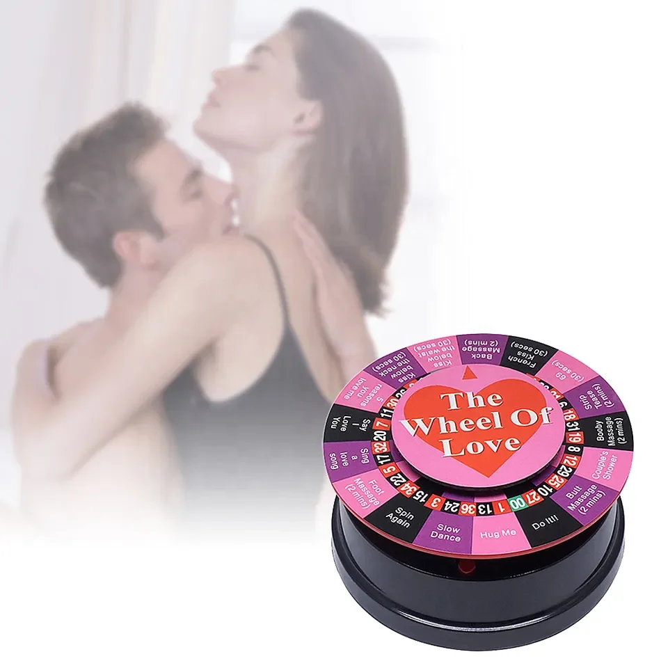 Wholesale Sex Toys Couples Game Date Night the Love of Wheel Roulettes Spin  Wheel Game Electric Couples Playing Games for Lovers