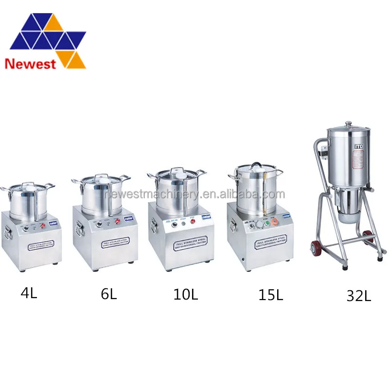 110V Commercial Food Processor 7L Capacity 750W Electric Food Cutter Mixer  1400RPM Stainless Steel Processor Perfect