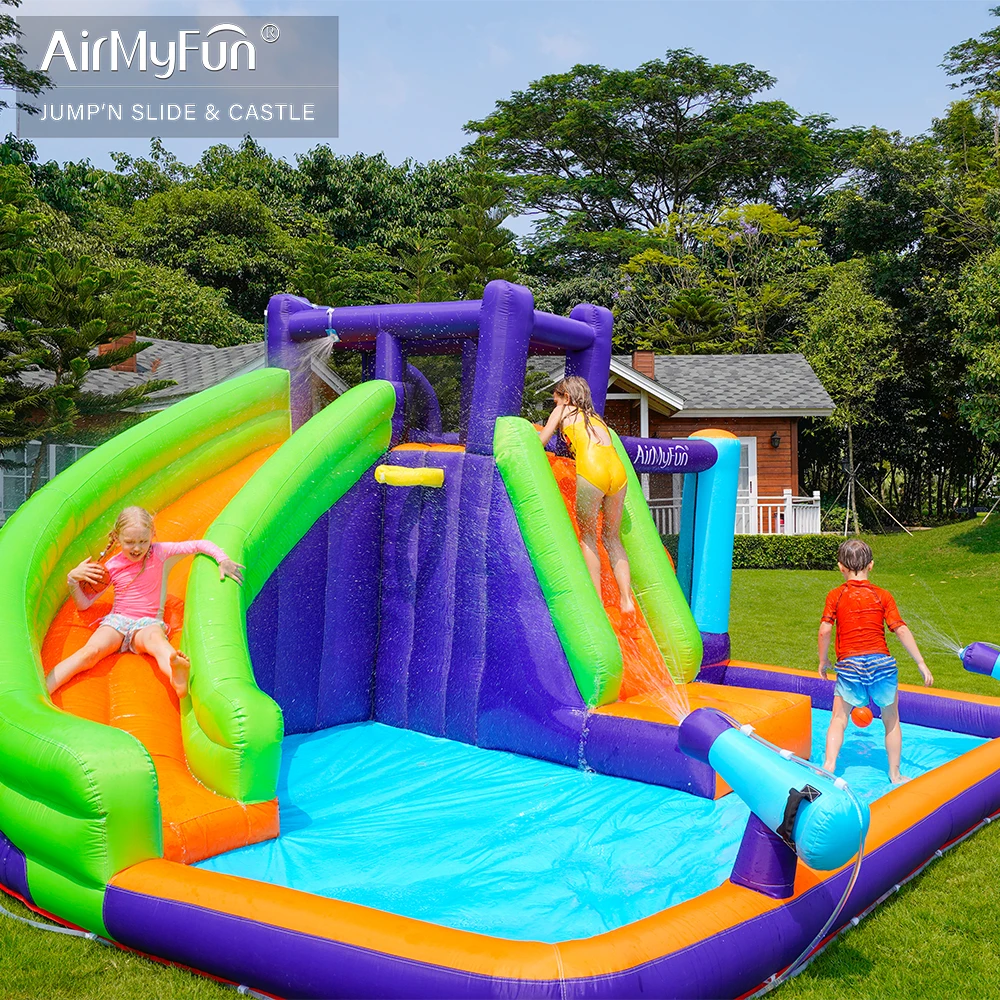 mega inflatable bouncer jumping bouncy castle commerical luxury rainbow bounce house
