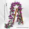 Purple 16-head rose vine,approximately 2.3 meters in length