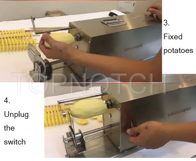 Automatic Stretch Tornado Potato Machine Potato Cutter Machine