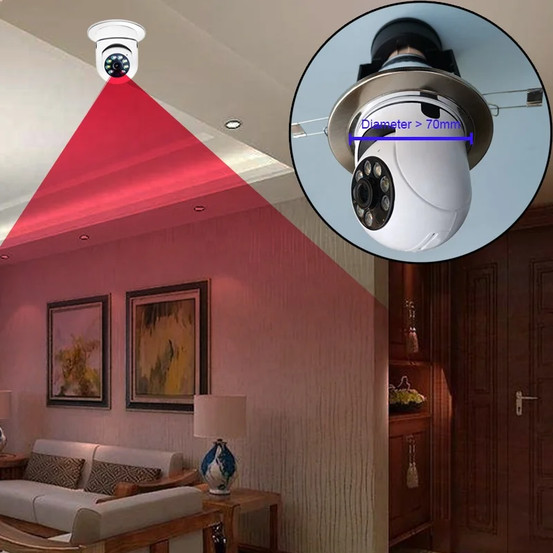 Sunivision Factory Direct Sale Showmo Ip Security Light Wifi Cctv 360 Degree Icsee Vr Panoramic With 360 Small Bulb Camera