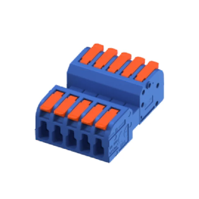 High Quality 5-Pin Male & Female Plug-In Wire Connector with Lever Terminal Blocks