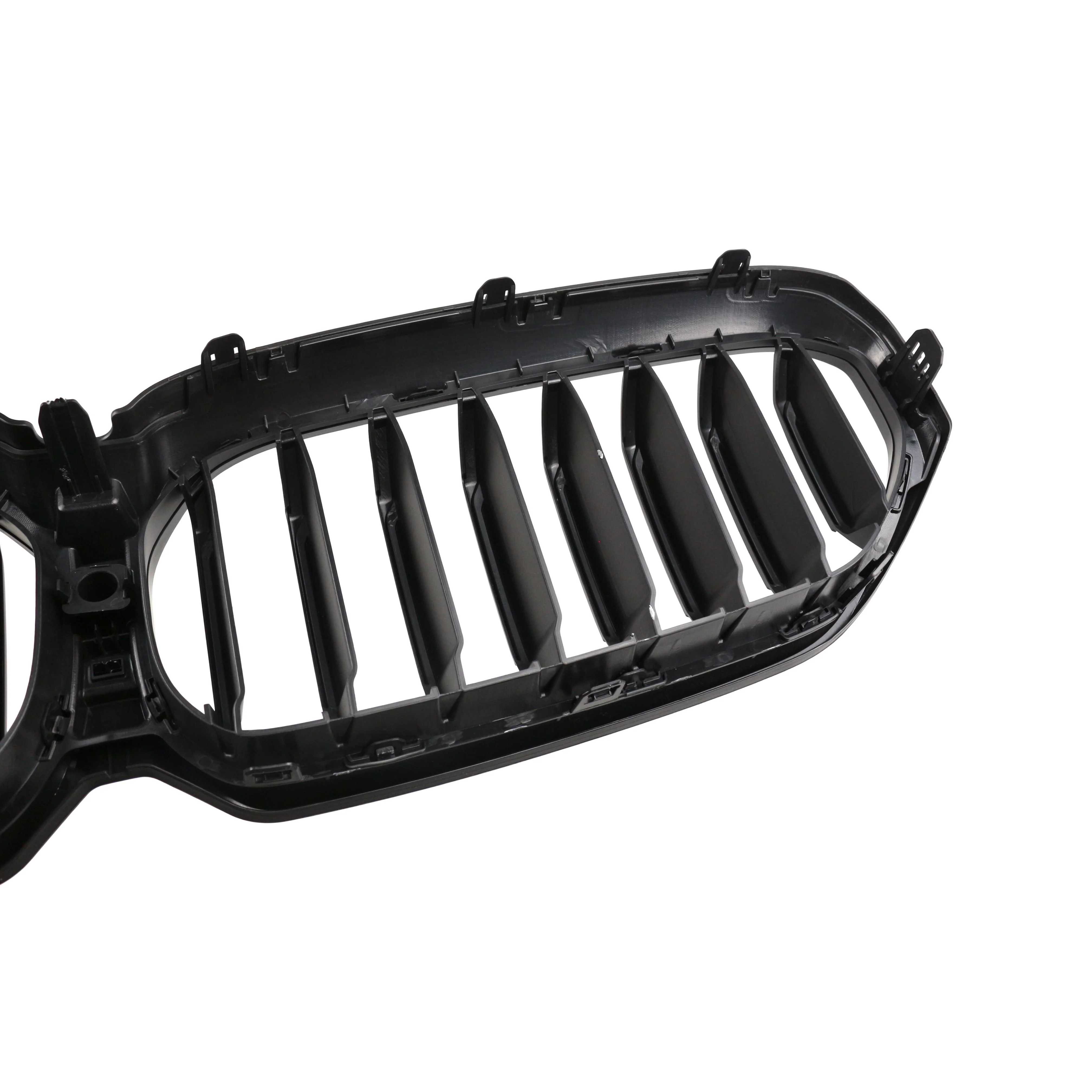 product tiypeor car front kidney grille black front bumper grill carbon fiber single slat car grills for bmw 5 series g30 2020-9