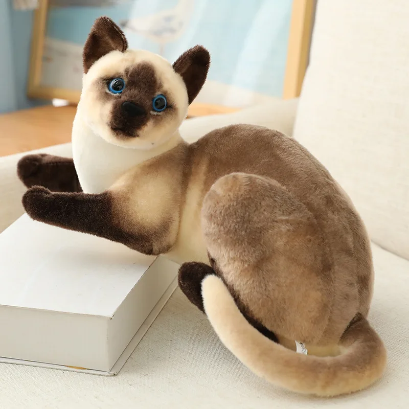 Wholesale Lifelike Siamese Cat Plush Toys Perfect Gifts