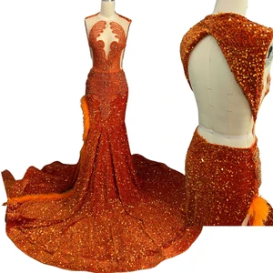 Women Maxi Dress Modest Floor-Length Summer 2025 Mesh Rhinestone Pink Mermaid Plus Size Prom Birthday Dresses for Women Elegant