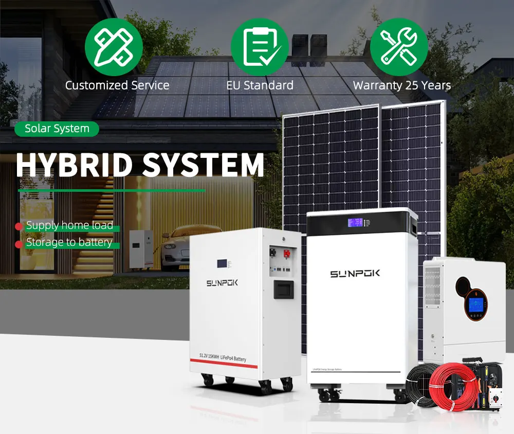 Hybrid Solar Power System 5kw 10kw On And Off Grid Solar Energy System Roof Mounting Home Solar 9053