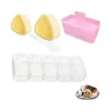 Grands et petits triangles jaunes + rectangle rose (OPP)