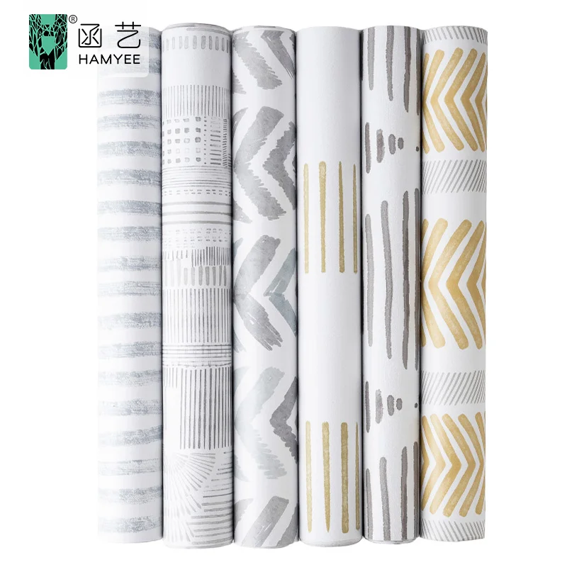 Wholesale 2024 new design pvc modern wallpaper self-adhesive waterproof