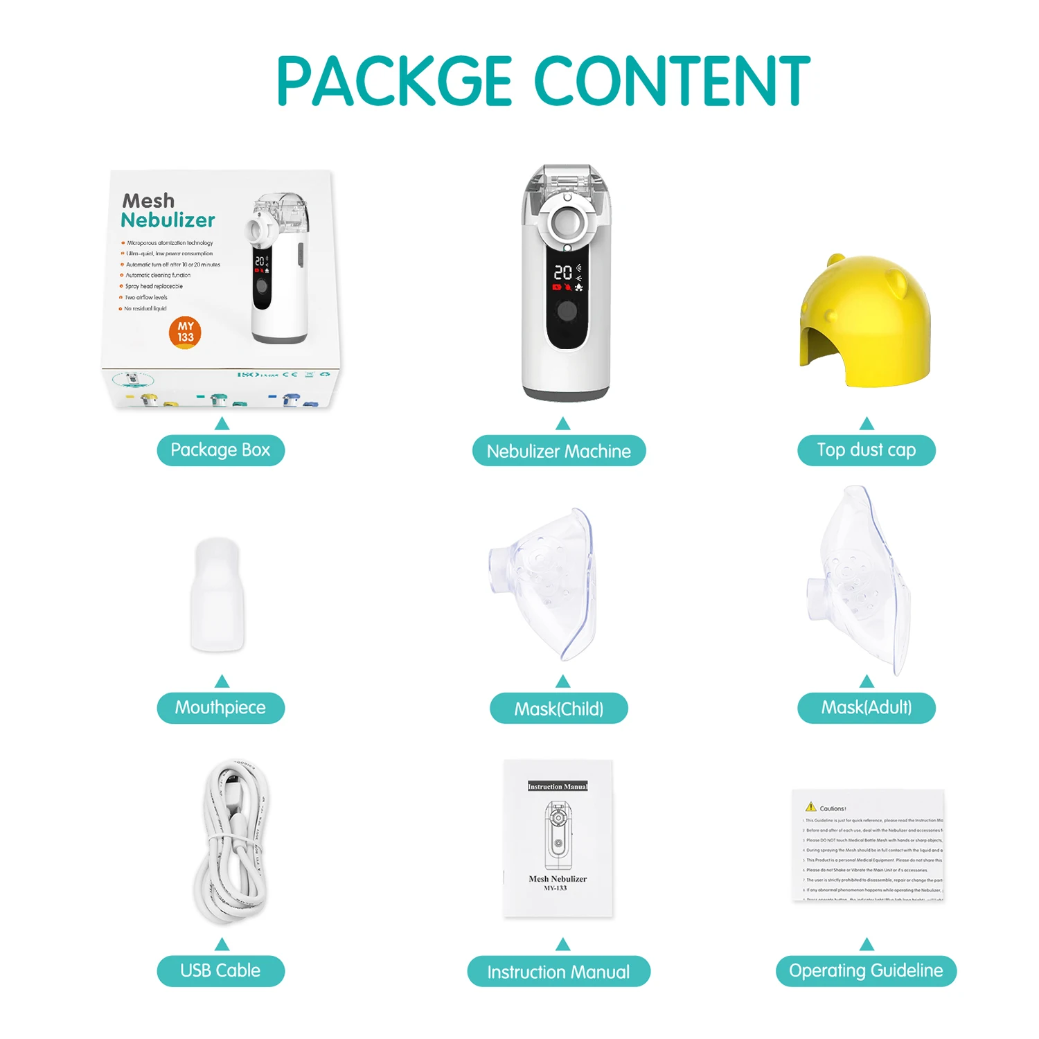 Ultrasonic Digital Mesh Nebulizer Machine - Image 4